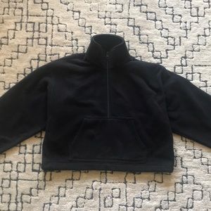 Cropped Half-Zip Pullover